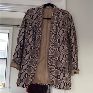 Snakeskin blazer